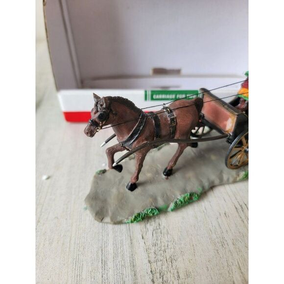 Country Cove carriage for two 2007 Xmas Village accessory horse - Picture 2 of 10